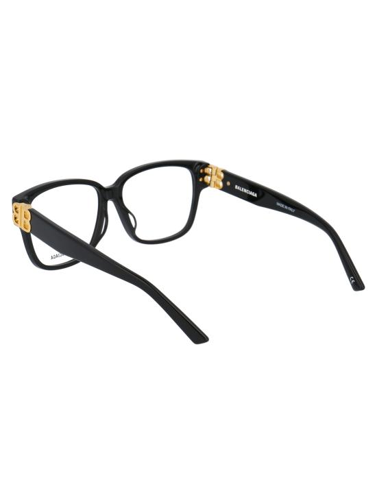 25SS 발렌시아가 안경 BB0104O 001 BLACK GOLD TRANSPARENT - BALENCIAGA