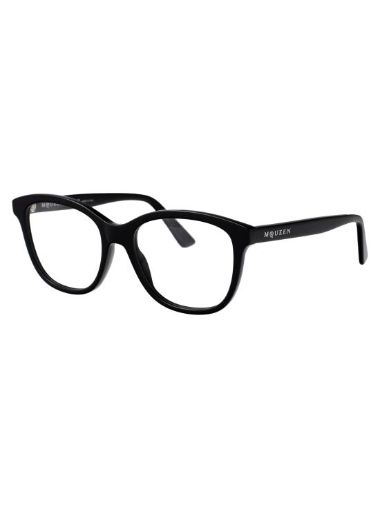 25SS 알렉산더 맥퀸 안경 AM0487O 001 BLACK BLACK TRANSPARENT - ALEXANDER MCQUEEN
