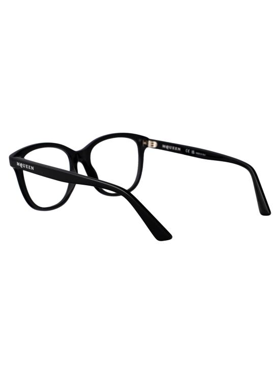 25SS 알렉산더 맥퀸 안경 AM0487O 001 BLACK BLACK TRANSPARENT - ALEXANDER MCQUEEN