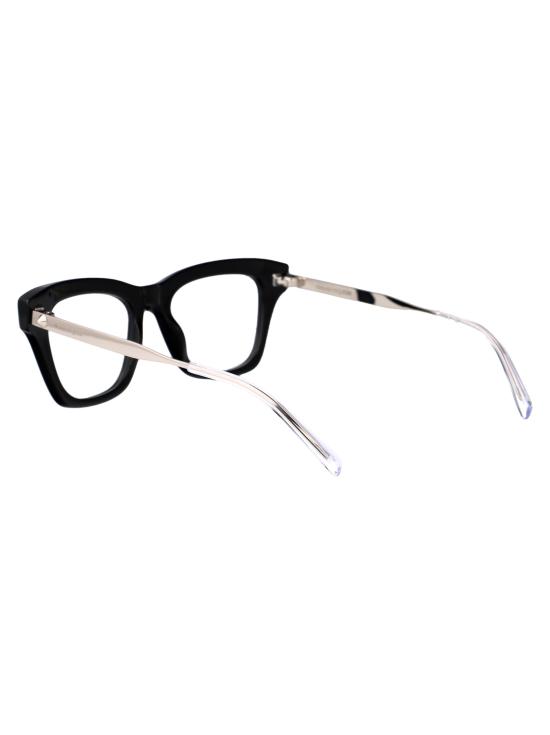 25SS 알렉산더 맥퀸 안경 AM0484O 001 BLACK SILVER TRANSPARENT - ALEXANDER MCQUEEN