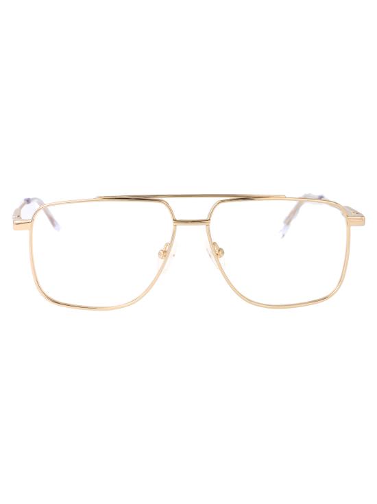 25SS 알렉산더 맥퀸 안경 AM0480O 002 GOLD GOLD TRANSPARENT