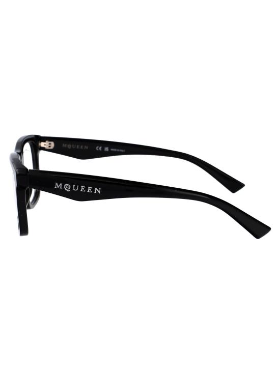 25SS 알렉산더 맥퀸 안경 AM0475O 001 BLACK BLACK TRANSPARENT - ALEXANDER MCQUEEN