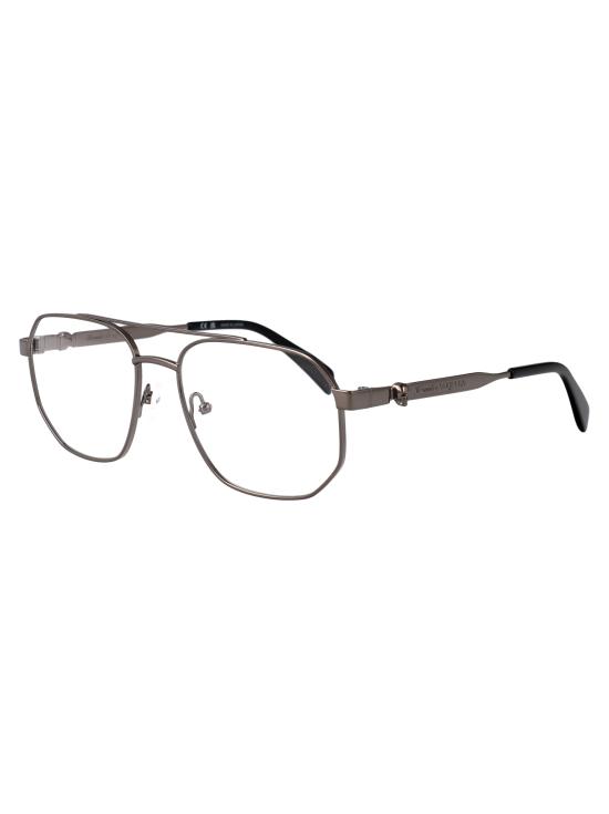 25SS 알렉산더 맥퀸 안경 AM0459O 001 RUTHENIUM RUTHENIUM TRANSPARENT - ALEXANDER MCQUEEN