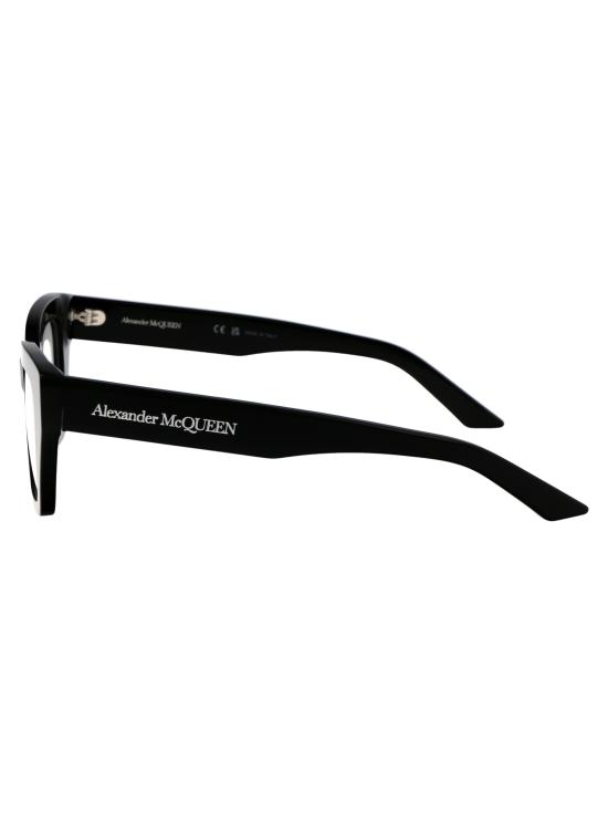 25SS 알렉산더 맥퀸 안경 AM0453O 001 BLACK BLACK TRANSPARENT - ALEXANDER MCQUEEN