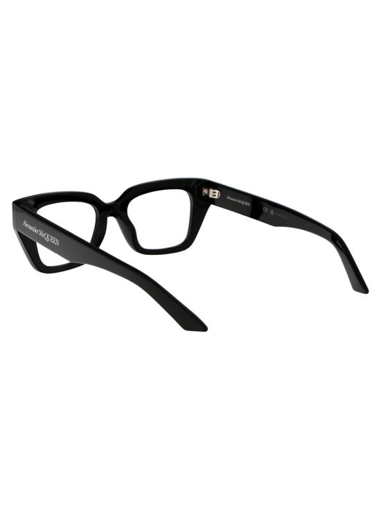 25SS 알렉산더 맥퀸 안경 AM0453O 001 BLACK BLACK TRANSPARENT - ALEXANDER MCQUEEN