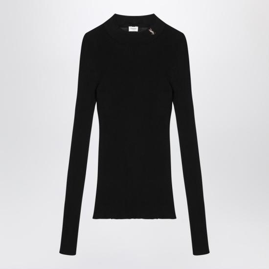 25SS 생로랑 긴팔 티셔츠 654478Y75AI Black