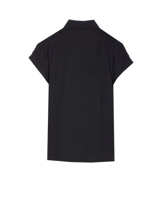 25SS 생로랑 폴로 티셔츠 824091 Y37HC1000 Black - SAINT LAURENT