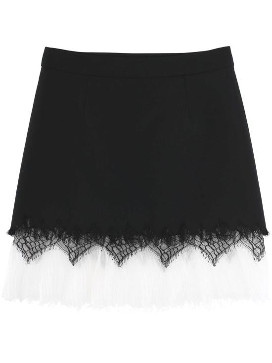 25SS 알렉산더 맥퀸 숏 스커트 830083QJADK1000 Black - ALEXANDER MCQUEEN