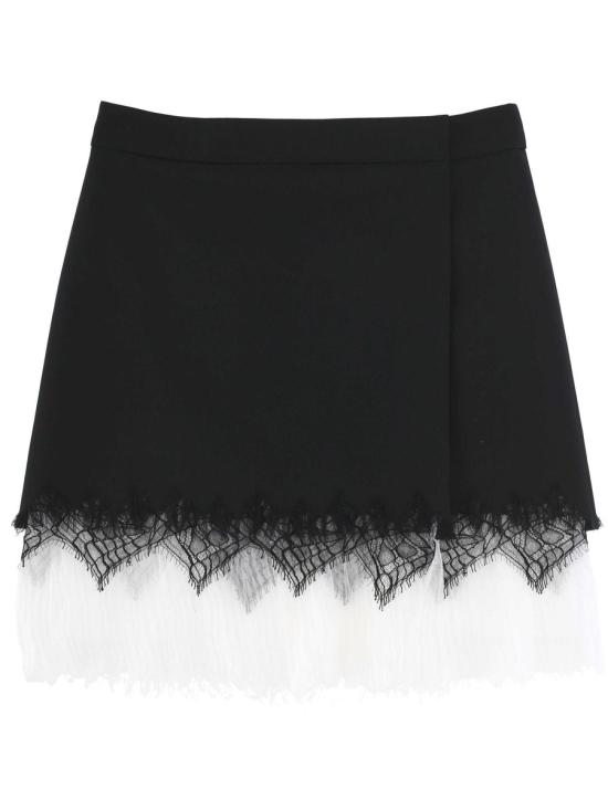 25SS 알렉산더 맥퀸 숏 스커트 830083QJADK1000 Black