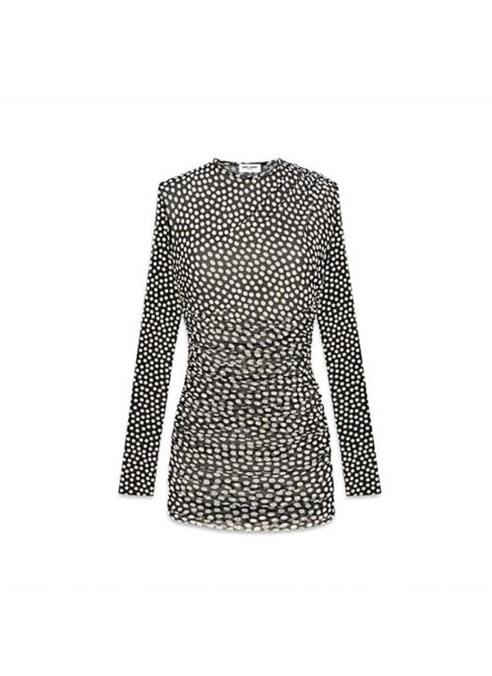 24FW 생로랑 의류 781869 Y4I18 SAINT LAURENT DONNA White - SAINT LAURENT