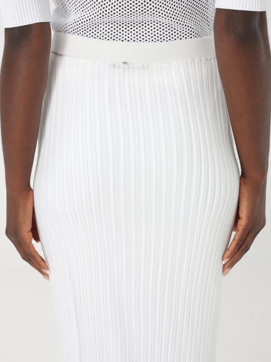 25SS 스포트막스 롱 스커트 2512391053600 001 White - SPORTMAX