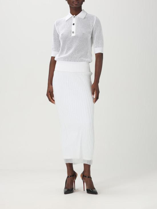 25SS 스포트막스 롱 스커트 2512391053600 001 White - SPORTMAX