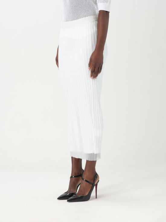 25SS 스포트막스 롱 스커트 2512391053600 001 White - SPORTMAX