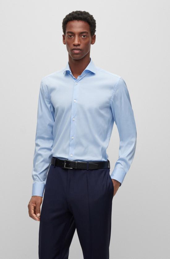 25FW 보스 긴팔 셔츠 50479915 10151300 03 450 Light pastel blue - BOSS