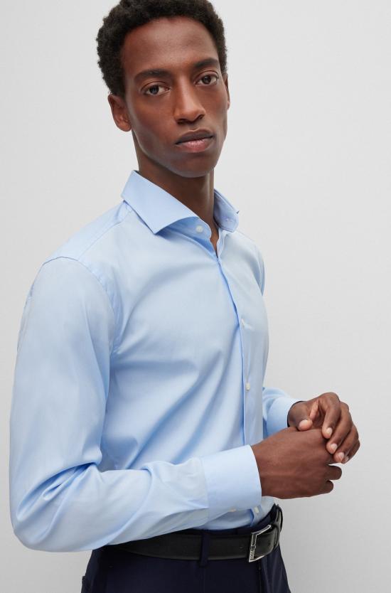 25FW 보스 긴팔 셔츠 50479915 10151300 03 450 Light pastel blue - BOSS