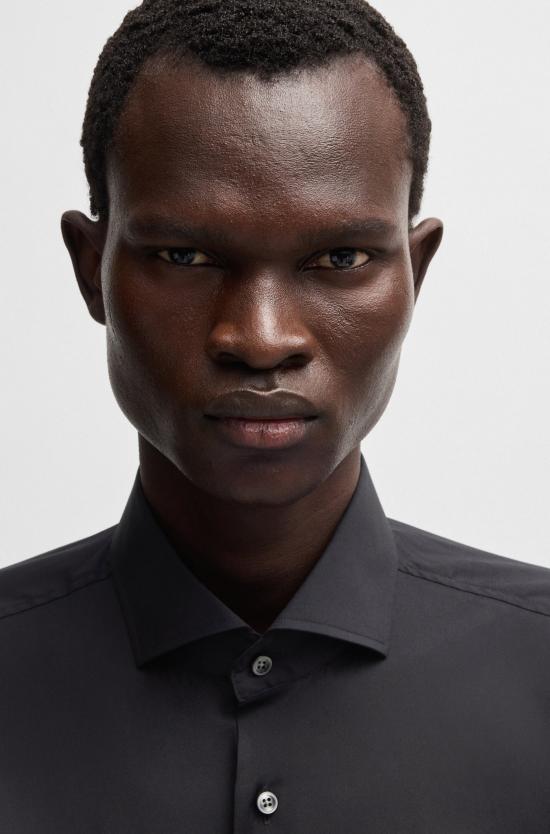 25FW 보스 긴팔 셔츠 50479915 10151300 03 001 Black - BOSS