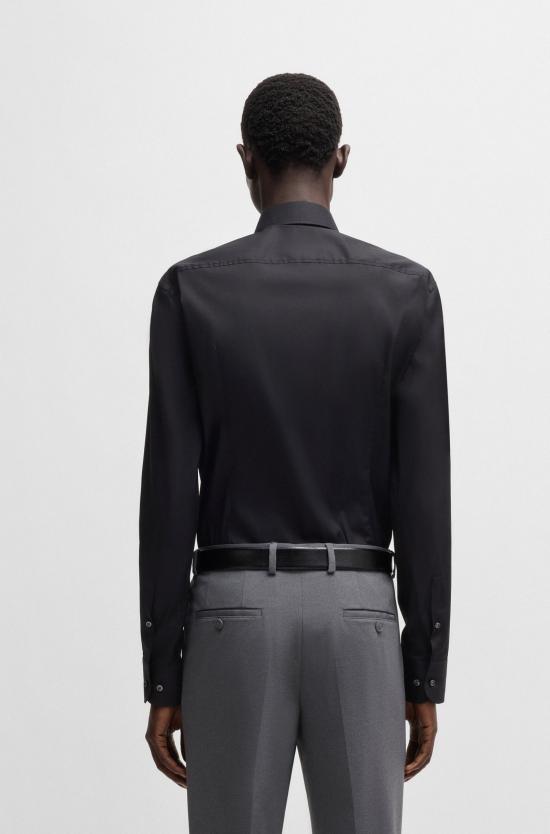 25FW 보스 긴팔 셔츠 50479915 10151300 03 001 Black - BOSS