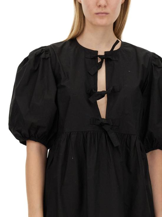 25SS 가니 숏 원피스 F9005 099 BLACK - GANNI