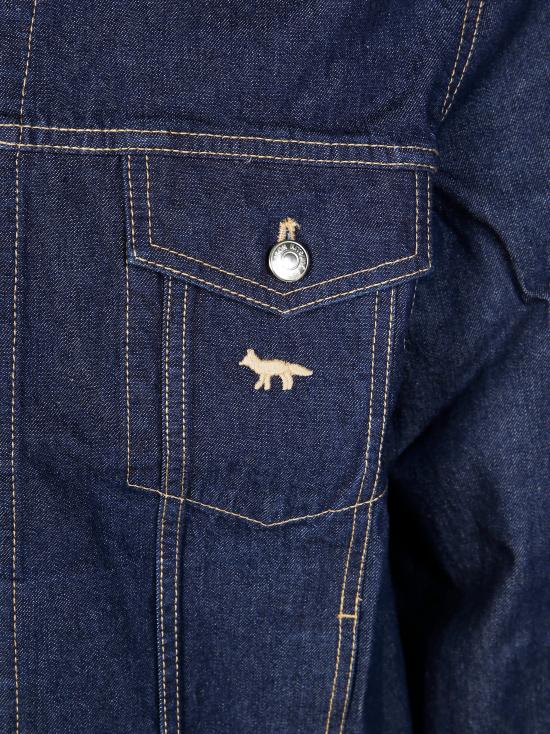 25SS 메종키츠네 데님 자켓 OM02103WW0081P470 DOM - MAISON KITSUNE