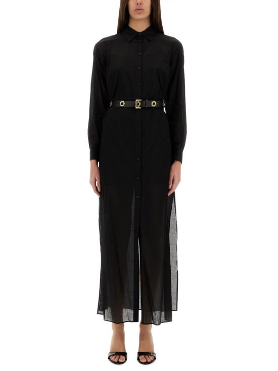 25SS 마이클 코어스 미디 원피스 MR5829W4YJ 001BLACK