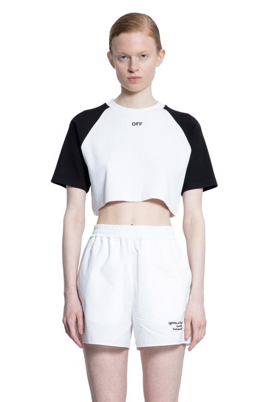 오프화이트 셔츠 OWAA138S25JER0010110 Black White - OFF WHITE