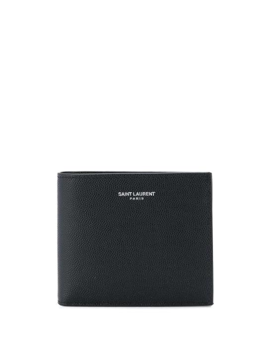 26SS 생로랑 로고 이스트/웨스트 반지갑 3963070U90N1000 Black