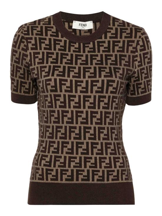 26SS 펜디 반팔 티셔츠 FZXC72ASJTF0GGE Black