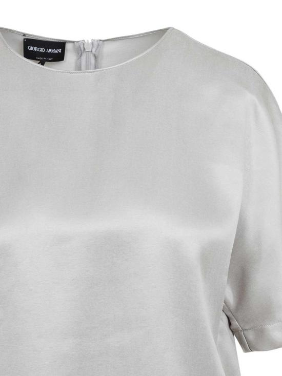  조르지오 아르마니 숏 스커트 GW000790TE13750U8003 Light Grey - GIORGIO ARMANI