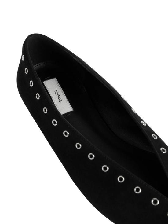 25SS 토템 플랫 슈즈 92474 252WAS0230LE0012 91021 Black - TOTEME