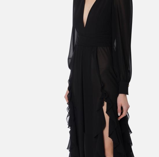 25SS 엘리자베타프랜치 롱 원피스 ABRT252E2 110 110 nero Nero - ELISABETTA FRANCHI