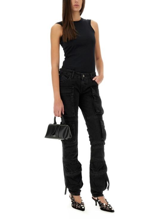 25SS 디 아티코 반팔 티셔츠 250WCN00003 JJJ025AA100 BLACK - THE ATTICO