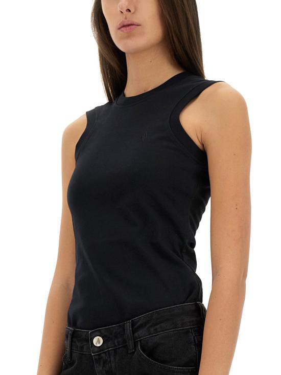 25SS 디 아티코 반팔 티셔츠 250WCN00003 JJJ025AA100 BLACK - THE ATTICO
