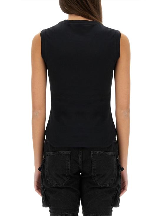 25SS 디 아티코 반팔 티셔츠 250WCN00003 JJJ025AA100 BLACK - THE ATTICO