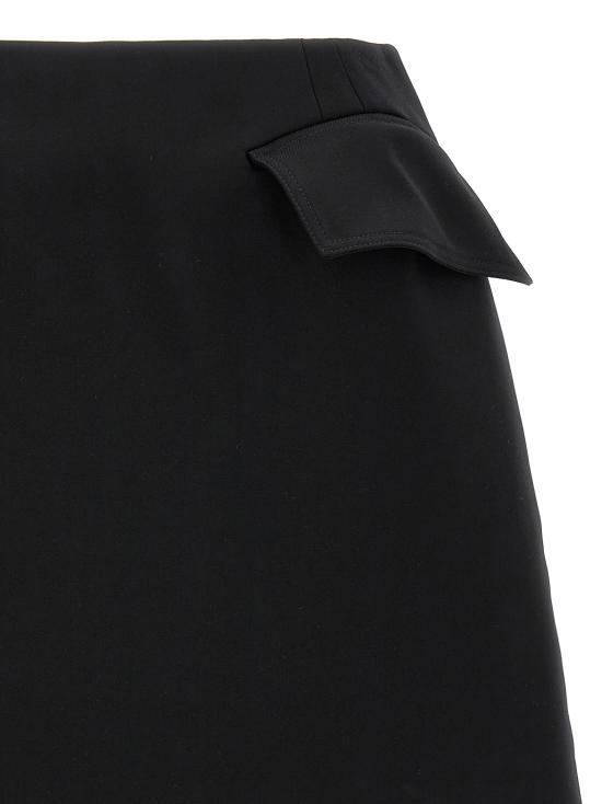 25SS 알렉산더 맥퀸 숏 스커트 824715QJADK1000 Black - ALEXANDER MCQUEEN