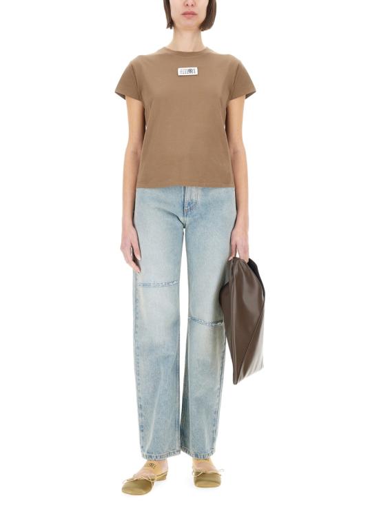 25SS MM6 메종마르지엘라 반팔 티셔츠 S52GC0326 S24312134 BROWN - MM6 MAISON MARGIELA