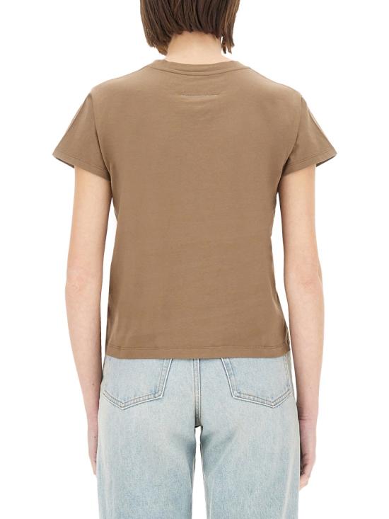 25SS MM6 메종마르지엘라 반팔 티셔츠 S52GC0326 S24312134 BROWN - MM6 MAISON MARGIELA