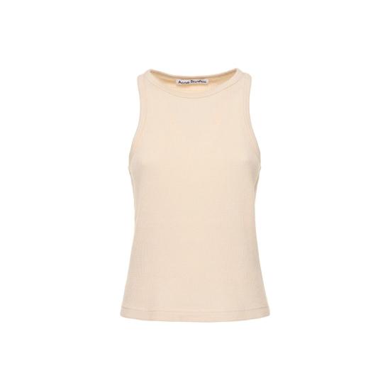 24FW 아크네 스튜디오 민소매 티셔츠 FNUXTSHI000024 DOG Beige BEIGE