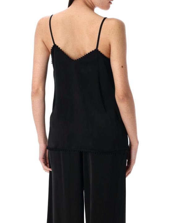 25SS 파비아나 필리피 민소매 티셔츠 TPD265F302L222 825 BLACK - FABIANA FILIPPI