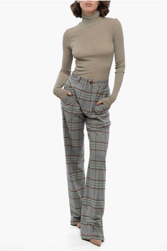  비비안웨스트우드 스트레이트 팬츠 1F010008 W00M6 SI K201 Multicolor - VIVIENNE WESTWOOD