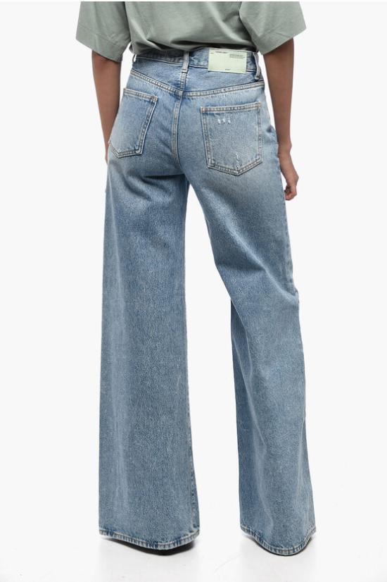  오프화이트 데님 팬츠 OWYA007 773077 8700 Light blue - OFF WHITE