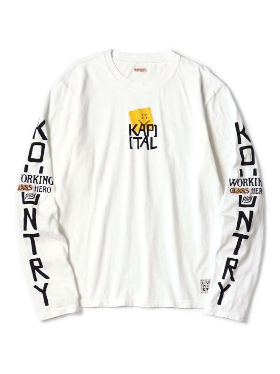  캐피탈 긴팔 티셔츠 카피탈 20/ 저지 크루 롱슬리브 티셔츠 (페키쉬 캡) 롱슬리브 티셔츠