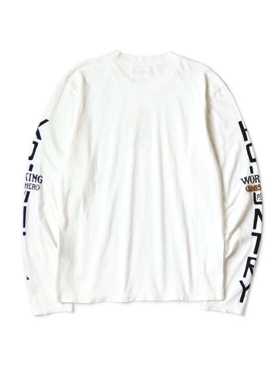  캐피탈 긴팔 티셔츠 카피탈 20/ 저지 크루 롱슬리브 티셔츠 (페키쉬 캡) 롱슬리브 티셔츠 - KAPITAL