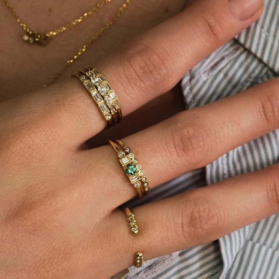  제니 권 디자인스 반지 제니 권 디자인 다이아몬드 코블스톤 - JENNIE KWON DESIGNS