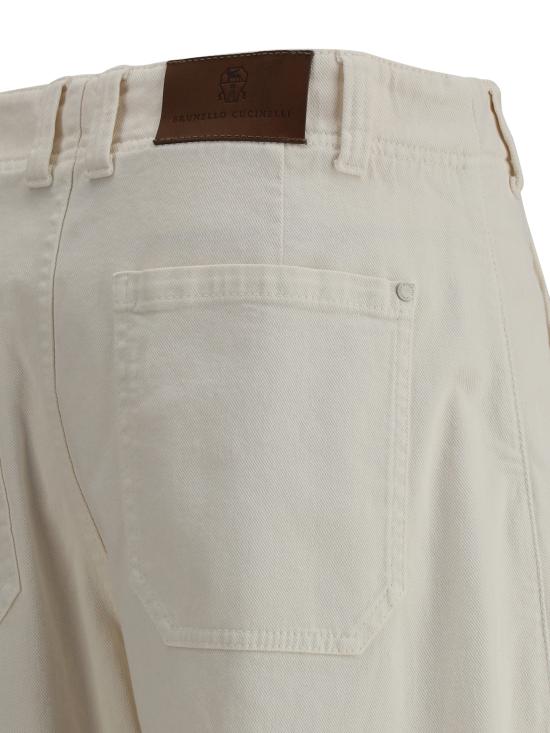 25SS 브루넬로 쿠치넬리 데님 팬츠 MB057P5657 C9002 CREAM - BRUNELLO CUCINELLI