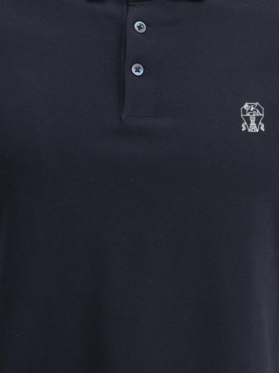 26SS 브루넬로 쿠치넬리 폴로 티셔츠 ME8548788 CD361 BLUE - BRUNELLO CUCINELLI