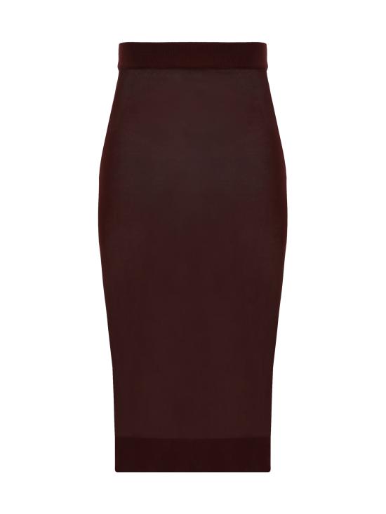 24FW 생로랑 스커트 811119Y75YK 5080 BORDEAUX