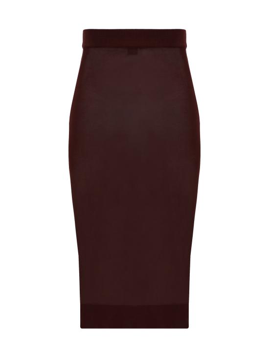 24FW 생로랑 스커트 811119Y75YK 5080 BORDEAUX - SAINT LAURENT