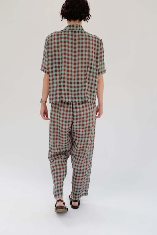  베클리나 스트레이트 팬츠 베이직 민트/테라깅엄 - BEKLINA