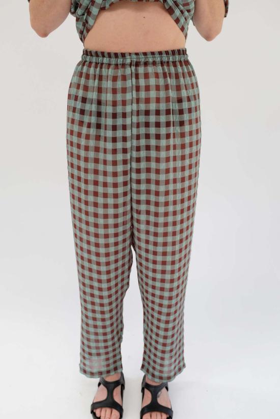  베클리나 스트레이트 팬츠 베이직 민트/테라깅엄