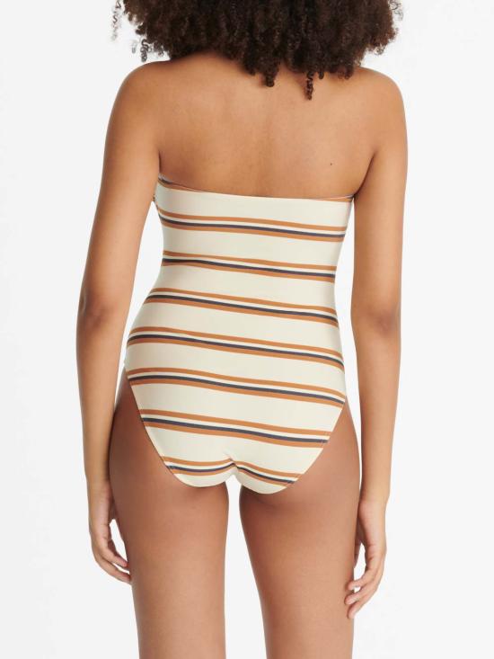  에레스 원피스 수영복 Eres Amiral Bustier 원피스 Rayure Sable Fin - ERES